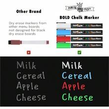 Magnetic Dry Erase Menu Board For Fridge Includes 4 Liquid Chalk Markers Weekly Meal Planner Blackboard Grocery List Notepad For Kitchen Refrigerator Chalkboard Magnet - Multicolor - View 4