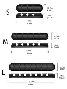 1 件装办公桌线缆整理器绕线器夹子固定器