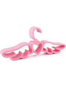 10个装家用爱心天使翅膀塑料衣架，可爱粉色心形翼形晾衣架宿舍用，领带围巾挂架，内衣晾晒架。可爱衣帽架，天鹅翼形无缝防滑衣架，粉色10个装衣架，适用于大衣、夹克、连衣裙、裤子、裙子、衬衫、内衣和内裤。 - 彩色 - 查看 7
