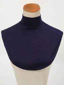 1 Stück Damen einfarbiger abnehmbarer plissierter Dickey, Kragen. Bequemer und hautfreundlicher Modal Fake Kragen, Rollkragen Dekolleté Abdeckung, Halsabdeckung für Blusen, einfache Tops, Schulterüberwurf, Bolero für Damen, verstellbarer Ausschnitt für alle Jahreszeiten, geeignet für den täglichen Gebrauch