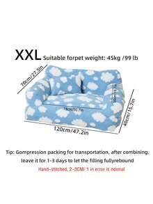 可清洗四季宠物猫/狗沙发床，宠物窝/猫狗睡床 - 彩色 - 查看 11