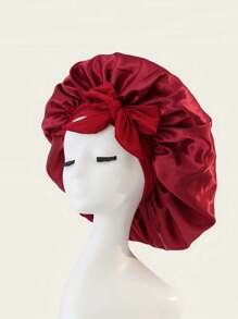 1pc Luxurious Satin & Silk Bonnet For Sleeping - Adjustable Comfort Fit With Tie Band - Unisex Night Hair Protection For Men & Women Home Bathroom Decor Summer Bonnet Queen Silk Bonnet Satin Bonnet Hair Bonnet For Sleeping Braid Bonnet Adjustable Bonnet Tie Bonnet Night Cap Sleep Bonnet For Women Curly Hair Travel Essentials Travel Accessories Vacation Holiday Back To School