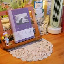 1 pieza Mantel de encaje a ganchillo vintage hecho a mano, decoración de textil hueco para el hogar/sala de estar/mesa de café, cubierta antipolvo