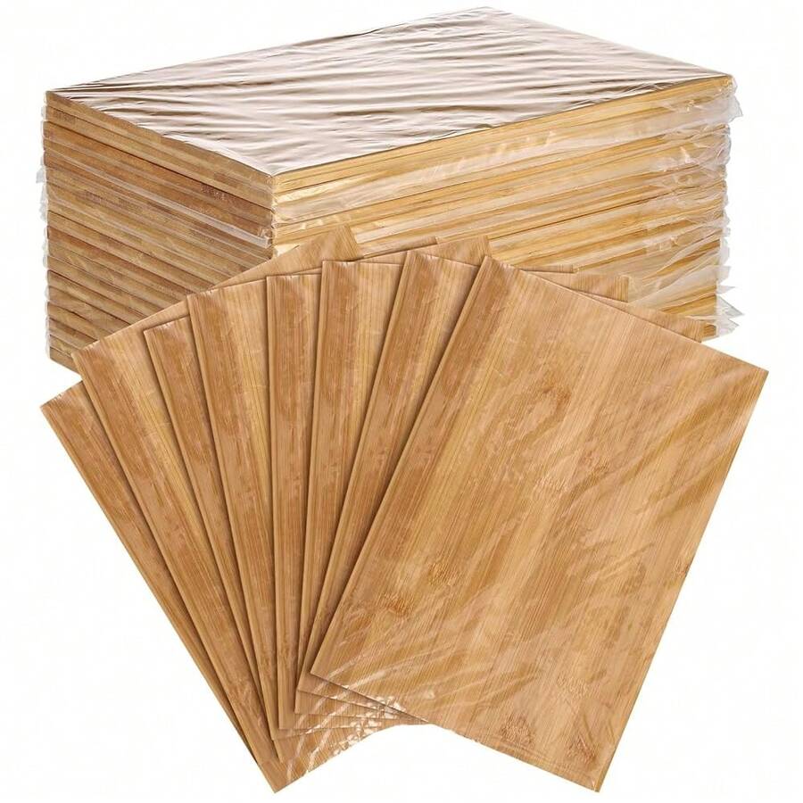 18 Pcs Wood Cutting Board Bulk Kitchen Chopping Boards Large Serving Board Wooden Cutting Board Set For Kitchen Meat Cheese - Multicolor - View 1