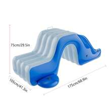 1pc PVC Inflatable Swimming Pool Slide, Suitable For Large Inflatable Swimming Pools Over 1.8m, Anti-Leak Jumbo Inflatable Water Slide, Outdoor Water Fun Family Pool Toy With Easy Storage