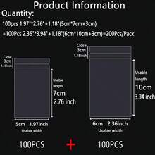 100 túi OPP trong suốt tự dính, túi nhựa tái sử dụng có thể dán kín, dày 0.04mm, hai lớp, thích hợp để đóng gói số lượng lớn quà tặng nhỏ, quà tặng tiệc tùng, đồ chơi, phù hợp với các loại hộp đựng có kích thước khác nhau, có thể dùng để đóng gói quần áo, áo sơ mi, quần tây, v.v. - 100 chiếc - Xem 26