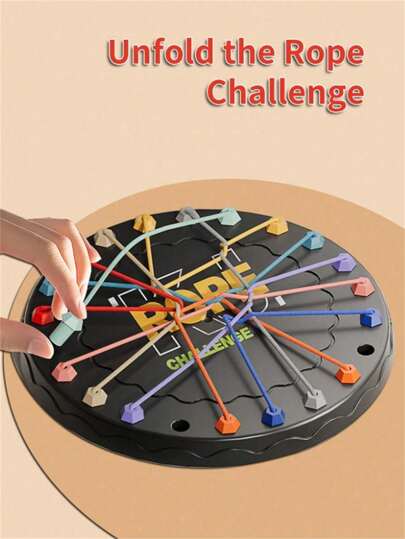 1 طقم لعبة فك الحبل ، لعبة الشطرنج، لعبة تفاعلية متعددة اللاعبين ، لعبة ألواح ، تجمع عائلي ، لعبة تدريب منطقي