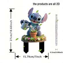 Disney 2D Flat, Disney Mickey Mouse Welcome Acrylic Garden Planter - Weatherproof Outdoor Decoration For Flower Pots, Lawn, Balcony & Backyard - Ideal Housewarming Gift For Friends And Family, Outdoor Decor | Playful Design | Durable Outdoor Decor, Mickey Mouse Decor