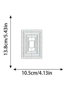 1 Pack Frame A Variety Of Styles Metal Cutting Knife Mold Scrapbook Cutting Mold Suitable For Paper Card Making, DIY Production, Holiday Card Album Making, Craft Decorations