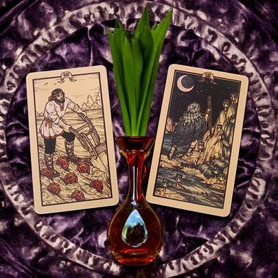 Tarot Cards, Tarot Card Daily Divination, Wizard's Fate Card Game, Family Gathering Entertainment, Table Top Game, Divination, Tarot Card Gift, Suitable For Christmas, Halloween And Thanksgiving Gifts For Friends