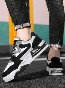 New Men's Fashion Personalized Skate Shoes, Thick Sole Anti-Slip Casual Sneakers For Teenagers, Students, Outdoor, Versatile Shoes