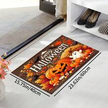 1pc Halloween Rug, Faux Sheepskin Backed With TPR, Soft, Durable And Machine Washable Floor Covering For Entrances, Doorways, Indoor, Suitable For Living Room, Bathroom, Bedroom, Gaming Room, Laundry, Dorm Decor, Stain Resistant - Multicolor - View 18