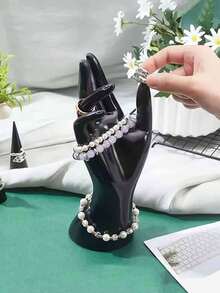 قطعة واحدة نموذج جسم إنساني سوار، قفاز، خاتم، حامل مجوهرات سوار، مناسب لتخزين مستحضرات التجميل والمكاتب والاكسسوارات للنساء، منظم تخزين للسفر والهدايا عودة للمدرسة - متعدد الألوان - مشاهدة 6