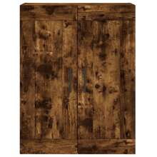 vidaXL Armoire murale chêne fumé 69,5x34x90 cm bois d'ingénierie