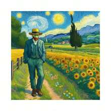 Kit di pittura di diamanti con opere d'arte di Van Gogh, comprensivo di Notte Stellata, Girasoli, Campo di Grano con Cipressi, decorazione da parete vibrante, nuovo dipinto d'arte con diamanti