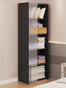 防尘衣柜简易组装储物衣橱卧室开放式储物衣柜隔断大容量收纳架柜