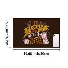 1 件咖啡图案印花吸水垫、浓缩咖啡机台面吸水垫、水槽排水垫、柔软水龙头垫、浴室水槽杯垫、厨房和浴室装饰 - 彩色 - 查看 19