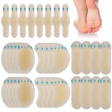 Hydrocolloid Blister Bandages For Feet PARWART 34 Pcs Variety Pack Waterproof Moleskin For Blisters Used For Blister Prevention And Healing For Toe Heel Foot Hands Feet No Foreign Body Sensation