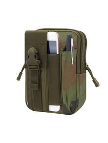 1 pieza Bolsa táctica de cintura estilo militar para uso al aire libre, bolsa multifuncional para deporte y cinturón, bolsa para teléfono móvil, monedero, bolsa de mano, bolsa para correr, acampada y caza - Multicolor - Ver 9