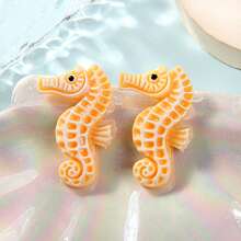 Enjoy Fun of DIY 10/20pcs Cute Resin Mini Seahorse Figurines, Realistic Marine Life Ornaments And Craft Supplies