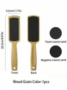 1pc Professional Pedicure Rasp Tool For Dead Skin Crack Heels Beech Wood Foot File Rasp Callus Remover Foot Scrubber