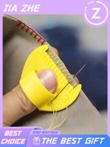 1pc/2pcs Easy Stitching Tool - Durable Plastic Edge Sewing Lockranding Tool For Beginners & Seniors, 4mm & 3mm Spacing, Perfect For DIY Hand Sewing Projects, Sewing Accessory | Ergonomic Design | Smooth Surface