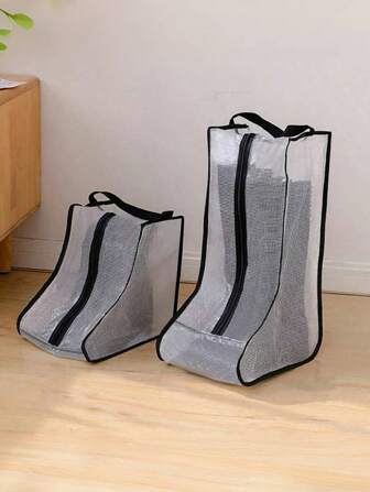 4pcs Boot Dust Bags, Shoes Storage Bags With Handles - Knitted Dust-Proof Shoe Bags, Suitable For Thigh-High Boots And Short Boots Storage In Closet, Boot Organizer, Portable Travel Shoe Bags