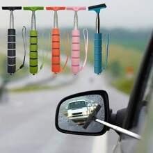 1 Piece Of Retractable Windshield Wipers, Car Mirror Wipers With Retractable Long Bar, Retractable Car Glass Scraper, Auto Accessories, Portable Car Lens Raindrop Cleaner, Practical And Portable
