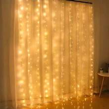 1pc 600 LED Fairy String Lights, Remote Control - 8 Modes, USB Powered, Suitable For Christmas, Halloween, Ramadan, Wedding, Bedroom, Party, Home Decor