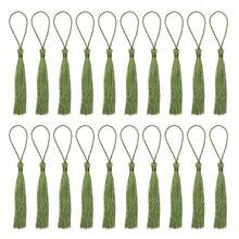 20pcs Miniature Silk Tassel Soft Glossy Handmade Bookmarks With Rope Loop, For Keychain, Earring, Jewelry Making, Memorabilia, Graduation Ceremony, Garment Sewing, Gift Tags DIY Craft Project - Multicolor - View 14