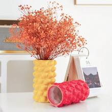 1pc/2pcs Creative Ceramic Vase With Fruit & Lemon Design, Strawberry Element Vase, Nordic Style Home Decor Vase For Living Room, Bedroom, Study