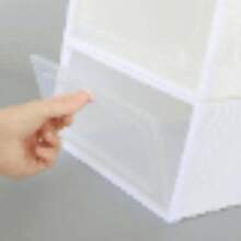 6X Plastic Shoe Storage Boxes Drawer Stackable Foldable Organiser Clear DuarbleUnder-Bed Storage Back To School - Variant1 - View 4