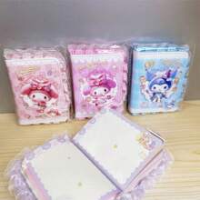 Sanrio 1pc Sanrio Kuromi A7 Lace Magnetic Notebook, Melody Hot Stamping PU Notebook, Random Style School Supplies, Back To School