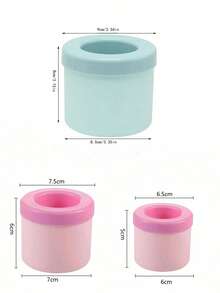 1pc Silicone Ice Cube Tray With Lid, Cylinder Shaped Ice Mold, Easy Release Squeeze Ice Cup, Stackable Ice Cube Trays, Silicone Material, Quick Freeze, Beverage Cooler, Home Bar Tool, Suitable For Christmas, Holiday Party, Summer Drinks, Adults, Multi-Functional Ice Maker