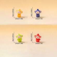 4 piezas de figuritas de resina con diseños de dibujos animados micro, adecuadas para decoración de escritorio, decoración de exhibición, decoración colgante del tablero, decoración del césped, decoración de escritorio de oficina, accesorios colgantes de monitor, colores vibrantes, decoración de micro paisaje, adornos clásicos de estatuas de escritorio, accesorios de bolsa ciega, regalos de cumpleaños, regalos navideños, artículos de colección para el hogar ideales, temporada de regreso a clases