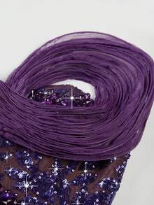 New Women Sequin Patchwork Dress, Wedding Event Dress, Formal Evening Prom Dress, For Wedding Guest, Graduation, Dinner Party Dress