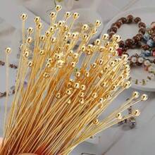 100pcs High Quality Silver Color Pearl Pins, 16mm - 50mm, Perfect For DIY Jewelry Making, Bracelets, Necklaces, And Earrings - Craft Accessories For Creative Hobbyists