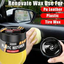 汽车塑料修复剂，恢复光泽，持久塑料修复，汽车抛光和清洁产品 - 100g黑蠟-H(LSX0403-07) - 查看 3