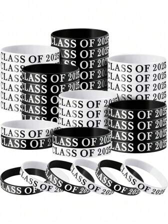 20 stuks 2025 afstuderen polsbandjes 2025 felicitaties voor afstuderen siliconen armbanden 2025 afstuderen seizoen leraar thema armbanden, afstuderen siliconen armbanden, afstuderen viering polsbandjes, feest, afstuderen feest cadeaus benodigdheden