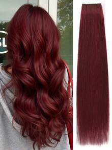 Tape In Human Hair Extensions Straight Real Hair Extensions Remy Tape Ins Straight Silky Seamless Invisible Real Human Hair Add Length 50g - S99J - View 2