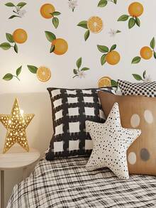 1pc, Fresh Fruit Wall Sticker, Lemon, Removable Waterproof Vinyl Sticker, Suitable For Restaurant Kitchen Living Room Background Wall Decoration, Home Decoration - Yellow - View 12