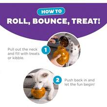 Outward Hound By Planet Dog Snoop Durable Interactive Treat Dispensing Dog Toy, Large, Blue - 橘色 - 查看 6