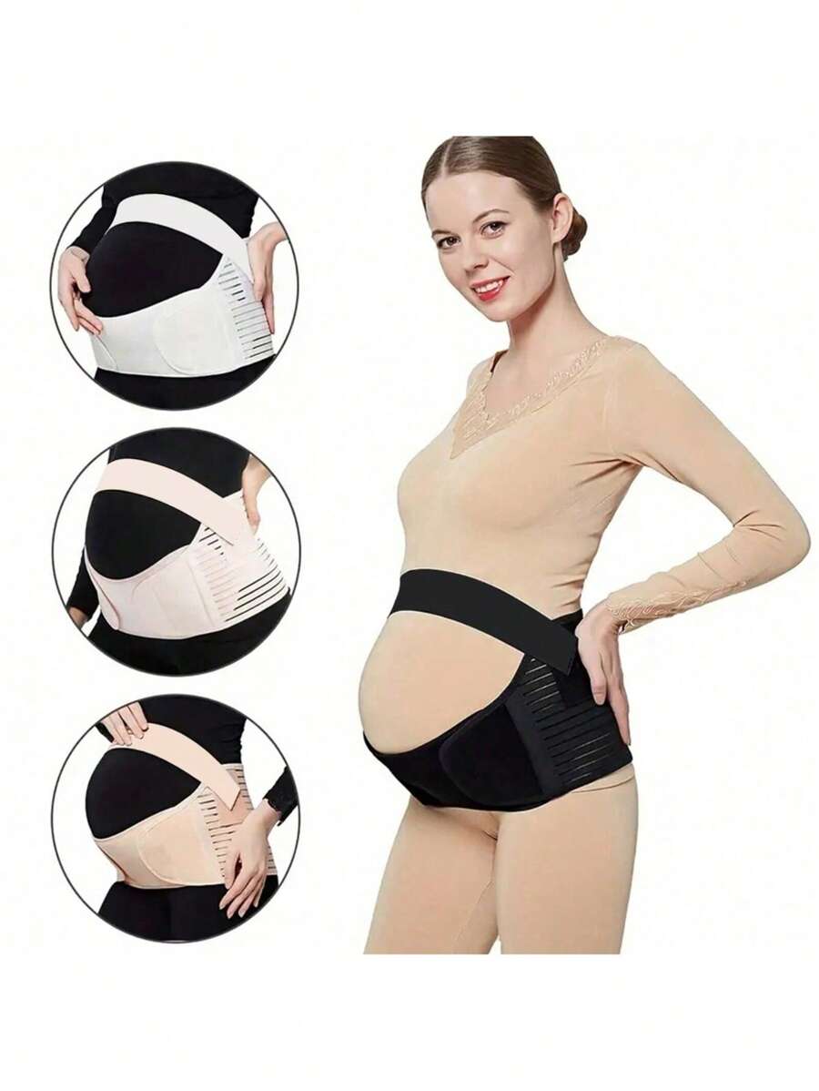 Ceinture de soutien pour femmes enceintes avec élasticité réglable, ceinture de soutien de grossesse pour l'été, l'école