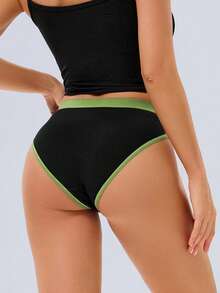 [10pcs Soft Women's Cotton Pants Underwear ] 10pcs Set Of Women's Cotton Pants,Elegant, Fashionable, Soft And Skin Friendly Underwear, Suitable For Daily Commuting, Women'S Underwear - 彩色 - 查看 3