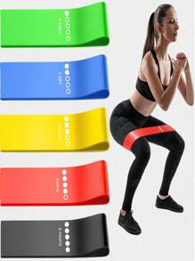 1 Pezzo/2 Pezzi/3 Pezzi/5 Pezzi Set di bande di resistenza per le donne - Bande di fitness per gambe e glutei per yoga e pilates, bande elastiche in TPE per il toning di tutto il corpo, stretching, palestra domestica, crossfit - Bande per esercizi portatili estive (5 colori) - Spedizione assortita