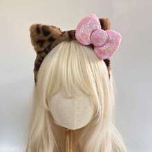 Tom's Cat Ear Plush Headband, S Casual Photo Hair Accessories, Headband With Bow, Polyester Fiber, Suitable For All Seasons Valentines,Hairband,Hair Hoop Headbands ,Gifts Head Accessories - Multicolor - View 16