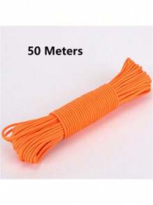 10/100m/Pieza Cordón multicolor arcoíris de 7 hebras que brilla en la oscuridad de 4mm, adecuado para uso múltiple al aire libre, emergencia de supervivencia, cuerda de paracaídas, trenzado de pulseras, camping, picnic, tendedero, correa para mascotas, duradero hilo DIY