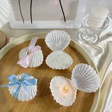 1/3/5件宾客婚礼礼物香薰贝壳蜡烛纪念品礼盒新娘送礼派对装饰家居装饰节日必备卧室装饰家居装饰婚礼装饰婚礼配饰伴娘礼盒 - 彩色 - 查看 6