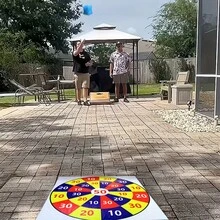 1 Set Toss Game With Score Board And 3pcs Random Color Beanbags, Large Size Design With Clear Pattern, Easy Setup For Outdoor Activities Like Picnic, Backyard Party, Camping To Enhance Social Interaction, Suitable As Gifts For Friend Gathering, Company Team Building, Holiday Celebration - Multicolor - View 4
