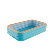 1 件 PVC 充气泳池滑梯，适用于 1.8 米以上大型充气泳池，耐用防漏巨型充气水滑梯，适用于水上乐园，便携式户外家庭游泳池充气滑梯